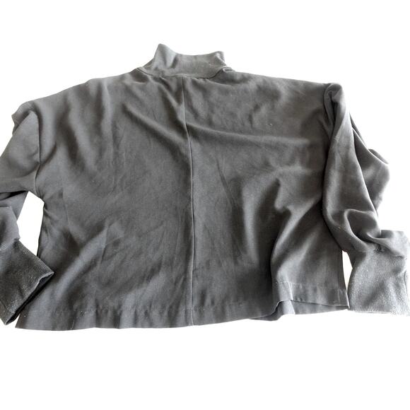 B.P. Black ZIp Cropped Long sleeve top - Picture 8 of 9